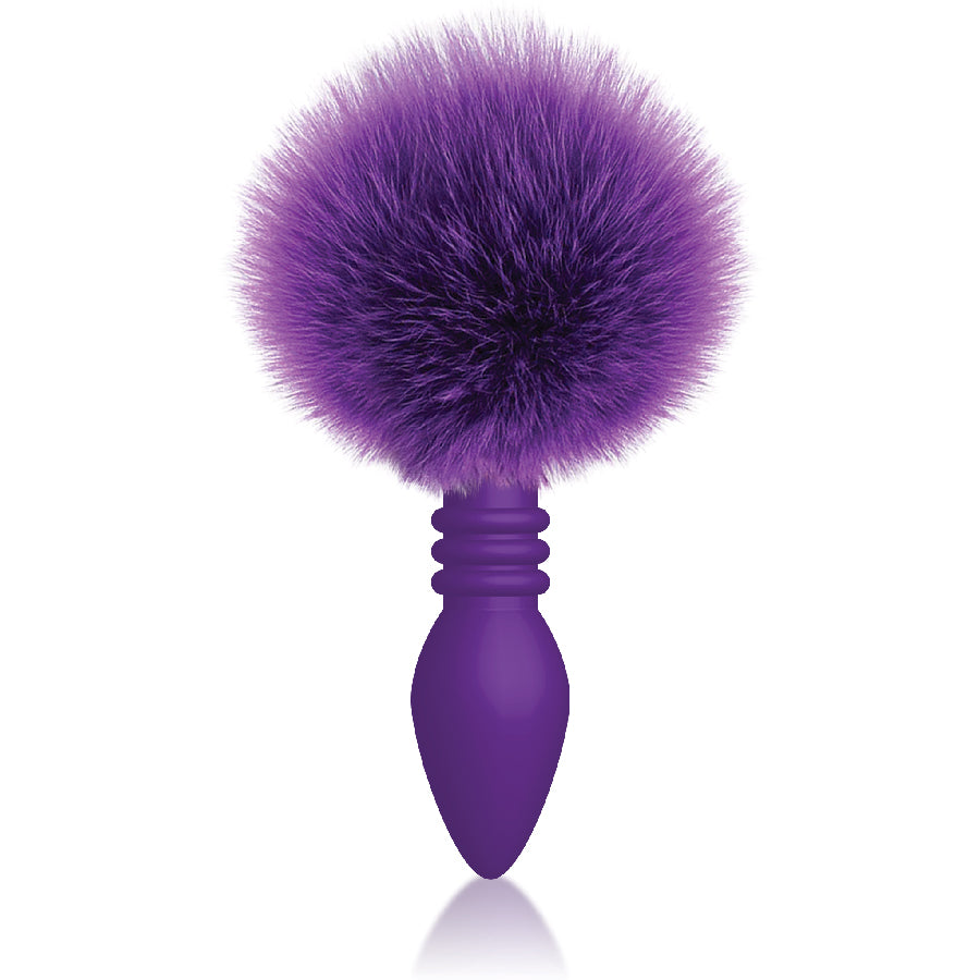 The 9's Cottontails Silicone Bunny Tail Butt Plug - Pink