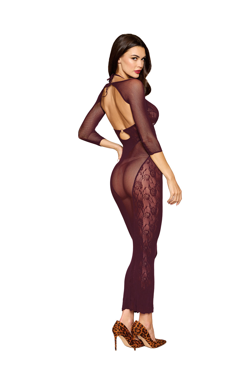 Merlot Bodystocking Gown