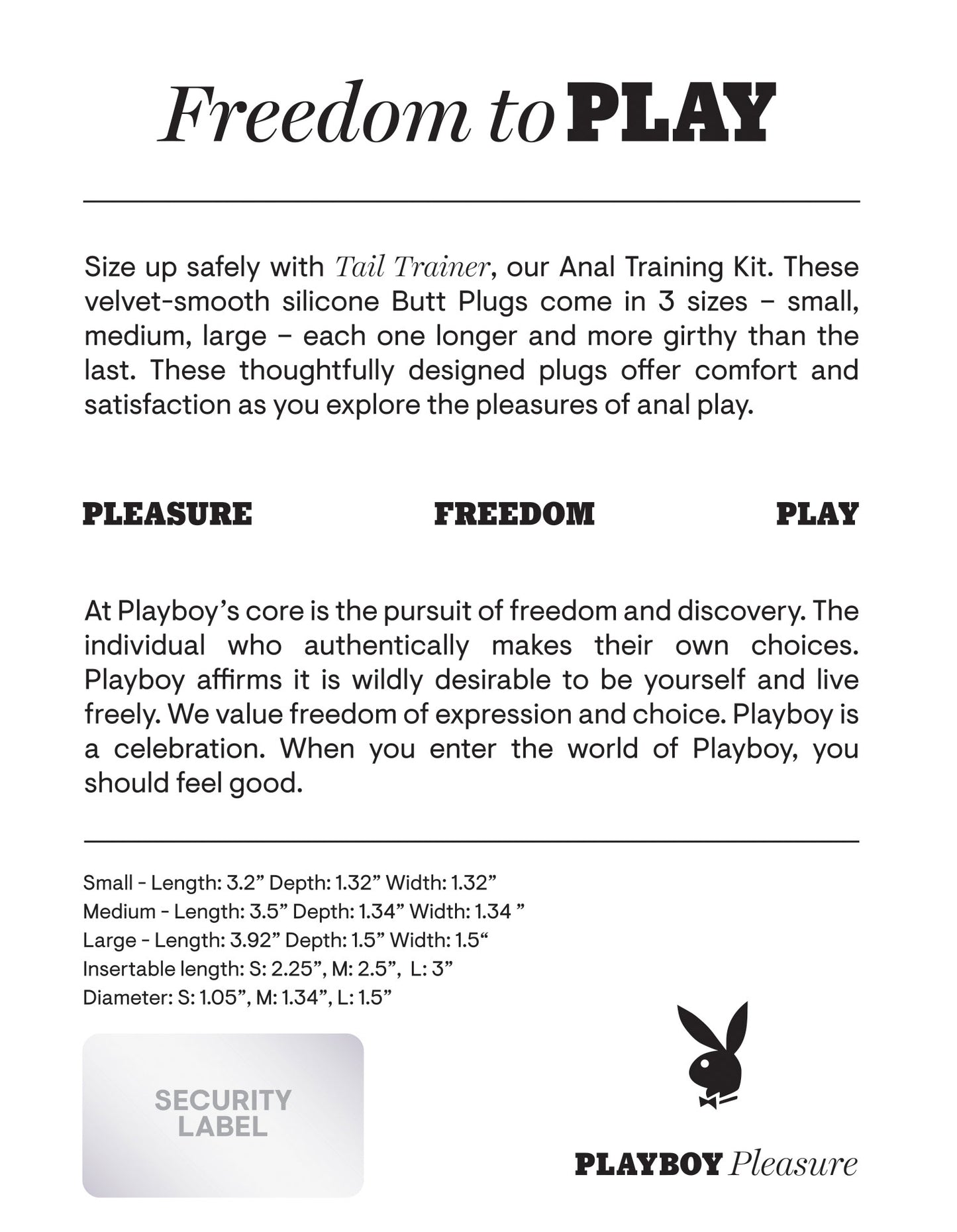 Playboy Pleasure Tail Trainer