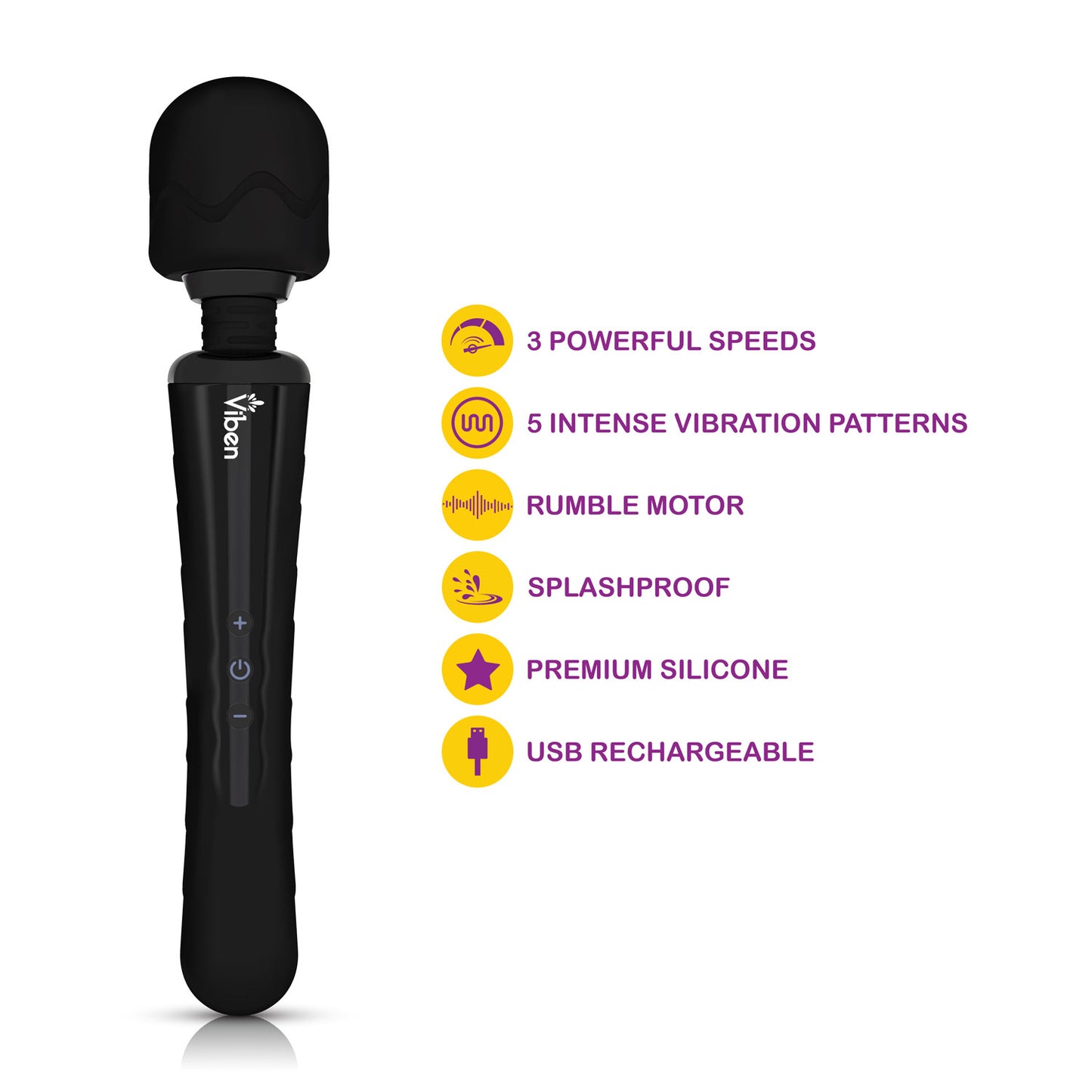 Obsession Wand Massager - Black