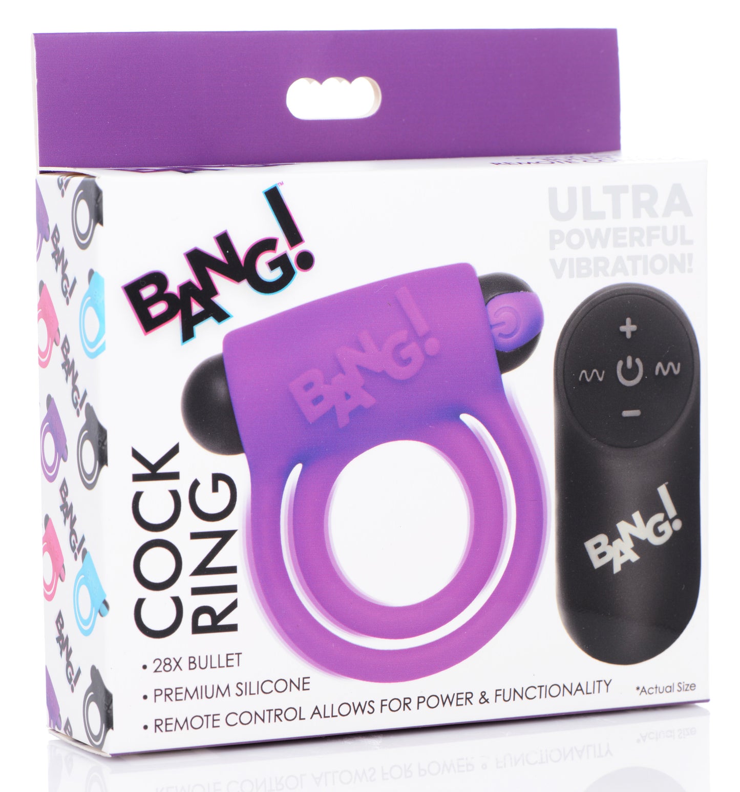 Silicone Cock Ring and Bullet With Remote Control